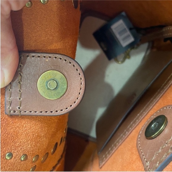 Frye studded leather crossbody bag NEW - Picture 9 of 15